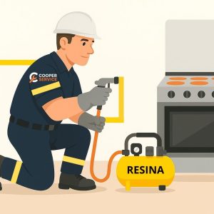 Aplicação de Resina