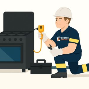 Instalação de fogão residencial para gás natural